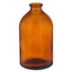 100mL Amber Serum Vials, 52x95mm, Ream of 68