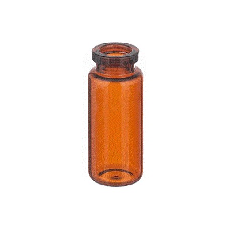 20mL Amber Serum Vials, 29x62mm, TUBING STYLE, Ream of 150