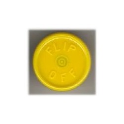 20mm Flip Off Vial Seals, Yellow, Bag of 1000