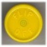 20mm Flip Off Vial Seals, Yellow, Pack of 100