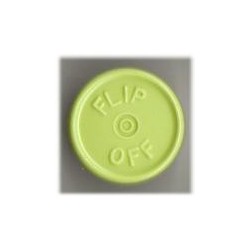 20mm Flip Off Vial Seals, Light Faded Green, Pack of 100