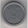 20mm Flip Off Vial Seals, Dark Gray, Pack of 100