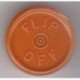 20mm Flip Off Vial Seals, Rust Orange, Pack of 100