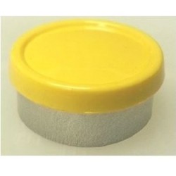 20mm Superior Flip Cap Vial Seal, Yellow, Bag 1000