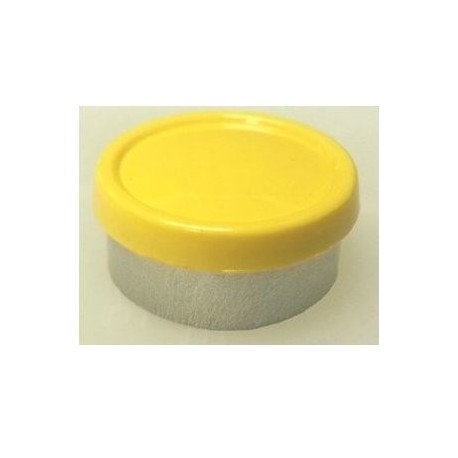 20mm Superior Flip Cap Vial Seal, Yellow, Bag 1000