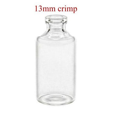 10mL Clear Serum Vial, 13mm crimp, Ream of 247