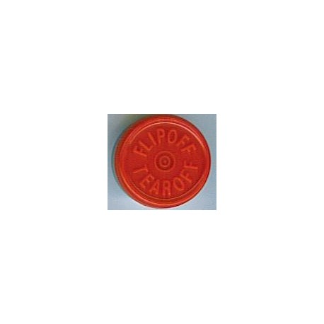 20mm Flip Off-Tear Off Vial Seals, Red, Bag 1000