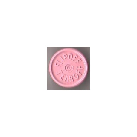 20mm Flip Off-Tear Off Vial Seals, Pink, Bag 1000