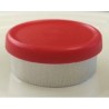 West Matte 20mm Flip Cap Vial Seal, Red, Bag of 1000