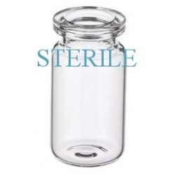 10mL Clear Sterile Open Vials, Depyrogenated, Case of 435