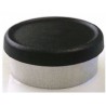 West Matte 20mm Flip Cap Vial Seal, Black, Bag of 1000