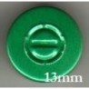 13mm Center Tear Vial Seals, Green, Bag of 1000