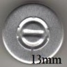 13mm Center Tear Vial Seals, Silver, Pack of 100