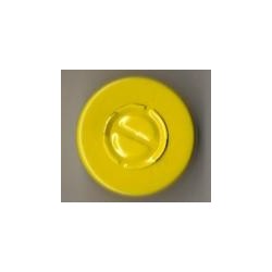 20mm Center Tear Vial Seals, Yellow, Pack of 100
