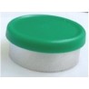West Matte 20mm Flip Cap Vial Seal, Green, Bag of 1000