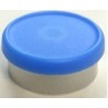 West Matte 20mm Flip Cap Vial Seal, Light Blue, Bag of 1000