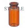 10mL Amber Sterile Open Vials, Depyrogenated, Case of 435 pieces