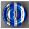 20mm Complete Tear Off Vial Seals, Blue Stripe, Pk 100