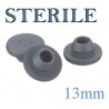 13mm Round Bottom Stopper, Irradiated, Bag of 1,000