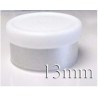 13mm West Matte Flip Off Vial Seal, White, Bag of 1,000