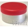 13mm West Matte Flip Off Vial Seal, Red, Bag of 1,000