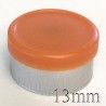 13mm West Matte Flip Off Vial Seal, Rust Orange, Bag of 1,000