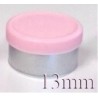 13mm West Matte Flip Off Vial Seal, Pink, Bag of 1,000