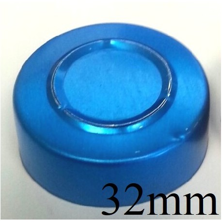 32mm Infusion Vial Seals, Blue, Pack of 100
