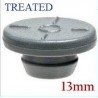 13mm Round Bottom Vial Stopper, Si Treated, Bag of 1000