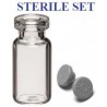 2mL Clear Sterile Open Vial and Stopper Set, 480pc