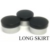 13mm Long Skirt Flip Cap Seal, Black Cap, Bag of 1,000
