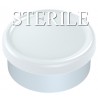 Sterile 20mm Matte Flip Cap Vial Seals, White, Bag of 1,000