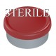 Sterile 20mm Matte Flip Cap Vial Seals, Red, Bag of 1,000