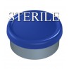 Sterile 20mm Matte Flip Cap Vial Seals, Royal Blue, Bag of 1,000