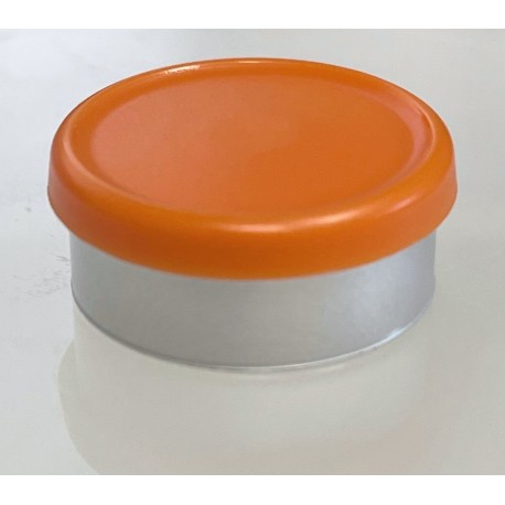West Matte 20mm Flip Cap Vial Seal, Rust Orange, Bag of 1000
