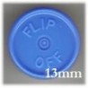 13mm Flip Off Vial Seals, Light Blue, Bag of 1000