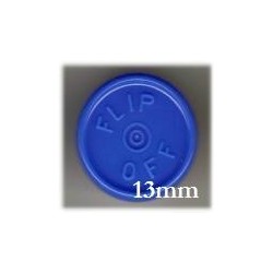13mm Flip Off Vial Seals, Royal Blue, Pack of 100