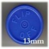 13mm Flip Off Vial Seals, Royal Blue, Pack of 100