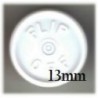 13mm Flip Off Vial Seals, White, Bag of 1000