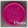 13mm Flip Off Vial Seals, Magenta, Pack of 100