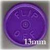 13mm Flip Off Vial Seals, Purple, Case of 1000