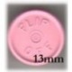 13mm Flip Off Vial Seals, Frost Pink, Pack of 100