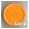 13mm Flip Off Vial Seals, Faded Light Orange, Case of 1000