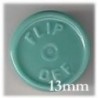 13mm Flip Off Vial Seals, Slate Blue Green, Bag 1000