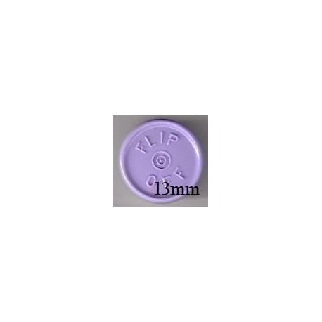 13mm Flip Off Vial Seals, Lavender, Bag of 1000